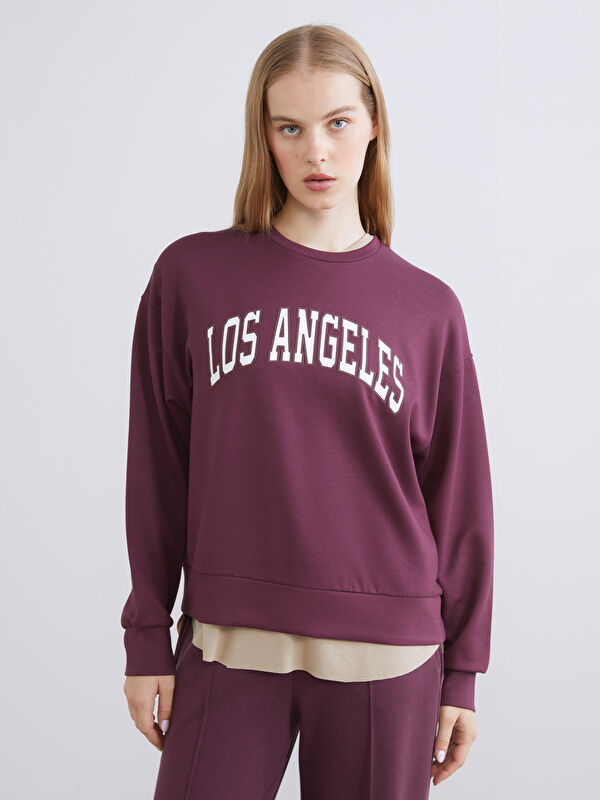 XSIDE Brooklyn Baskılı Oversize Kadın Sweatshirt