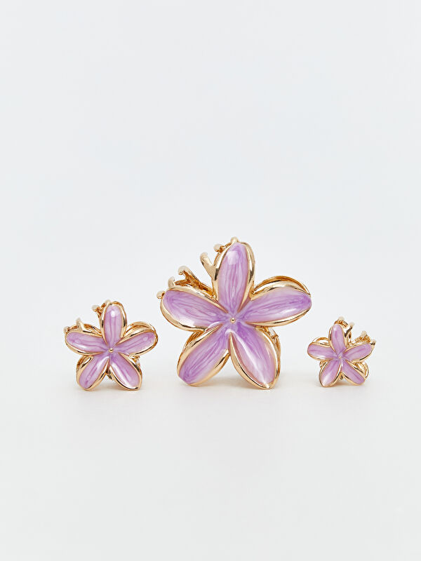 LCW JOY Floral Women's Claw Clip Set 3-packs