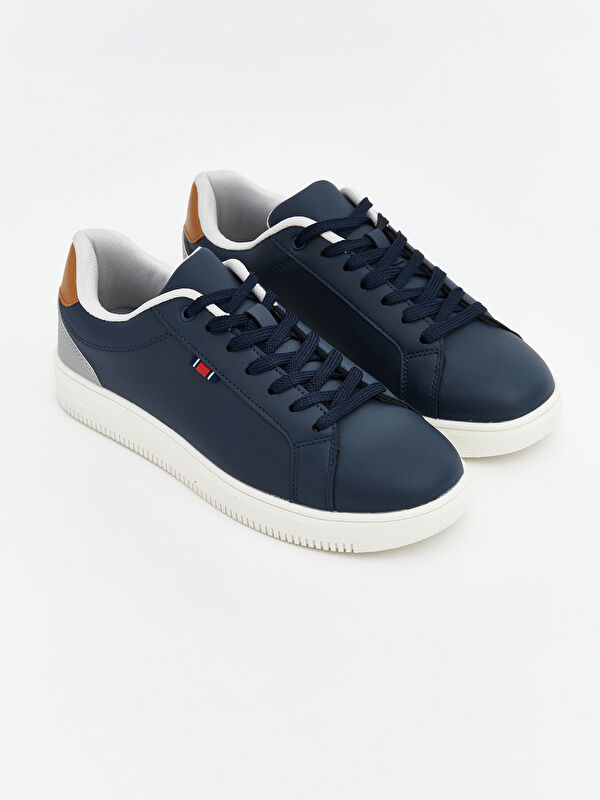 Deri Görünümlü Erkek Spor Ayakkabı - Görsel 2