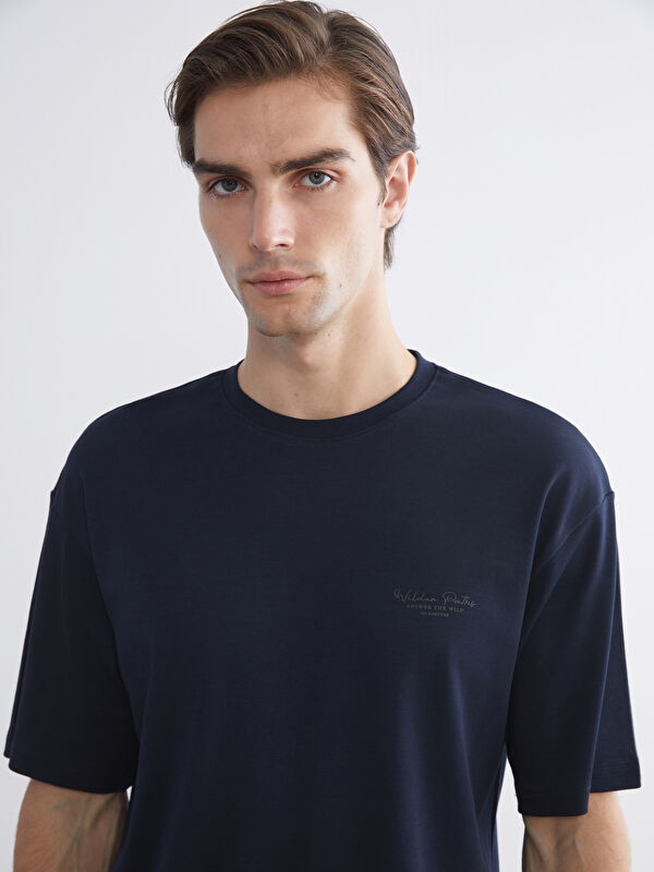 LCW Vision Crew Neck Printed Jersey Men's T-Shirt
