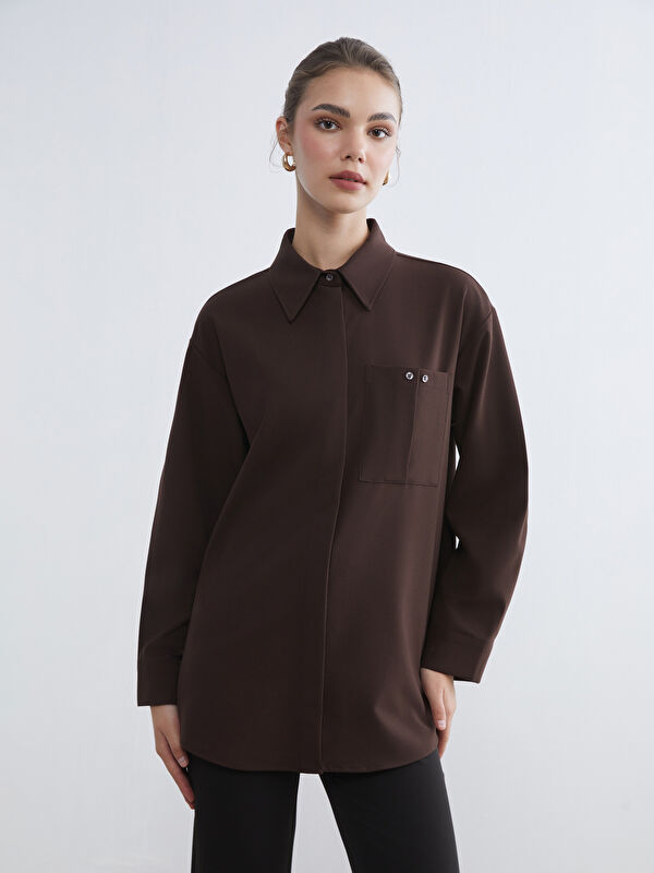 LCW Modest Loose Fit Kadın Gömlek Tunik
