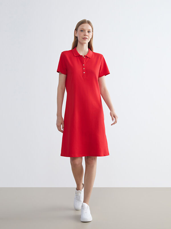 LCWAIKIKI Classic Polo Yaka A Kesim Elbise