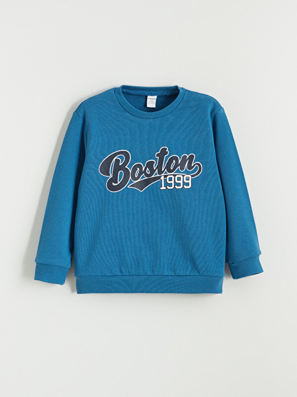 LCW Kids Yazı Baskılı Erkek Çocuk Sweatshirt