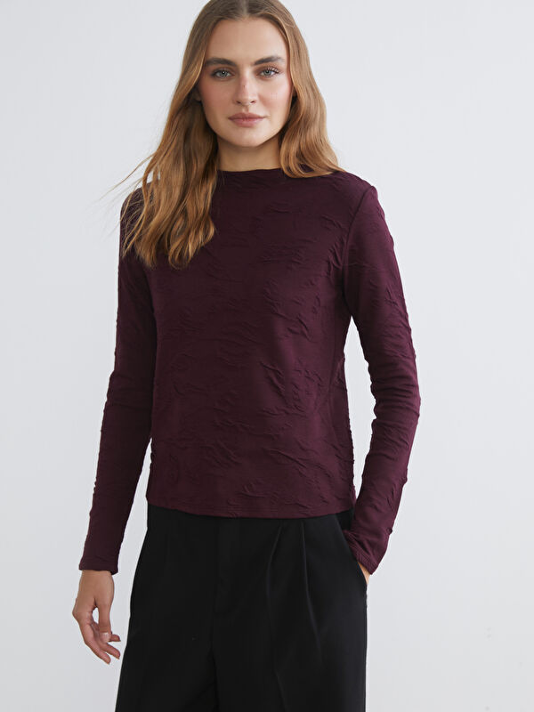 LCW EVERYDAY Trichterkragen Selbstgemustertes Körper für Damen