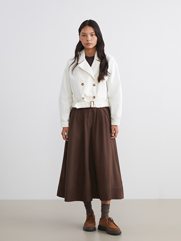 LCW Modest Loose Fit Pileli Kloş Etek