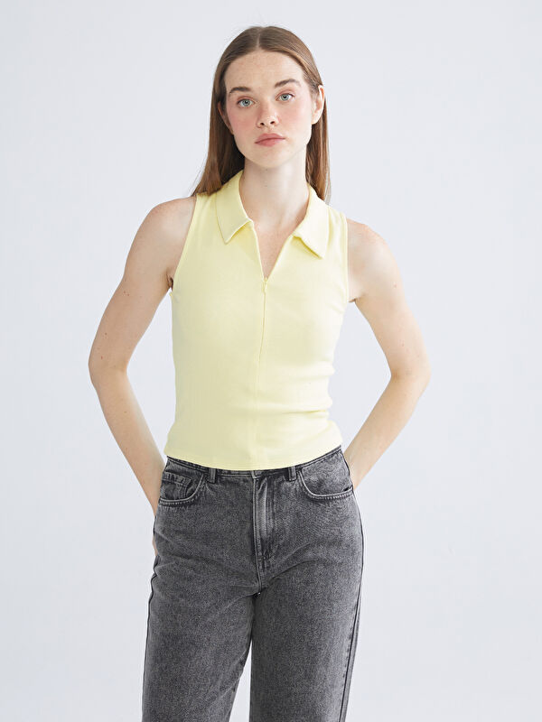 XSIDE Polo Yaka Fitilli Kadın Atlet