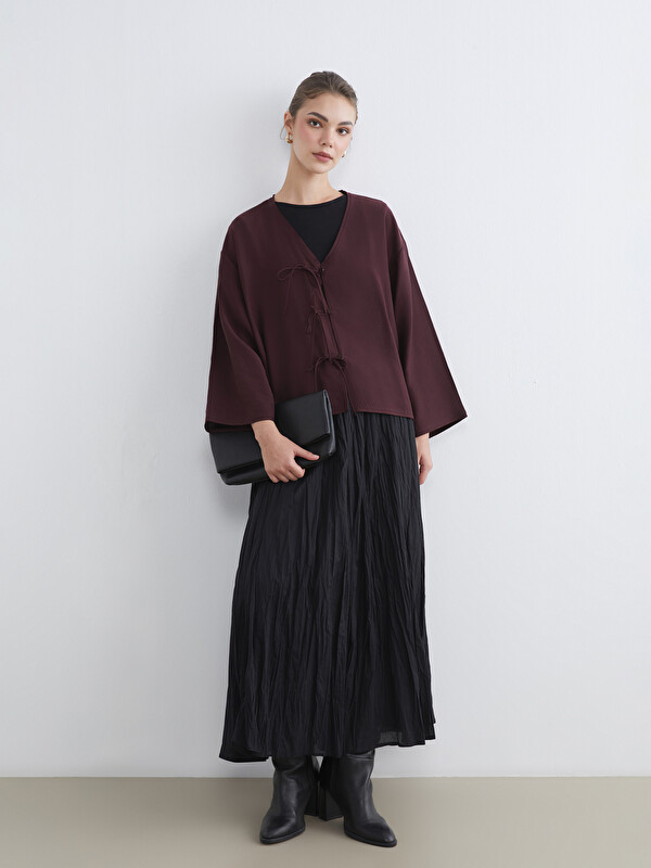 LCW Modest Beli Fermuarlı Kloş Etek