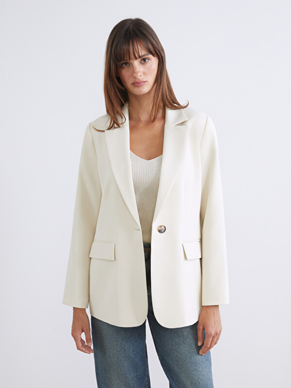 LCW Vision Krep Kadın Blazer Ceket