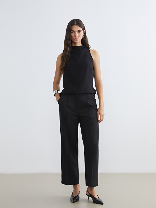 LCWAIKIKI Classic High Waist Carrot Cut Women's Trousers