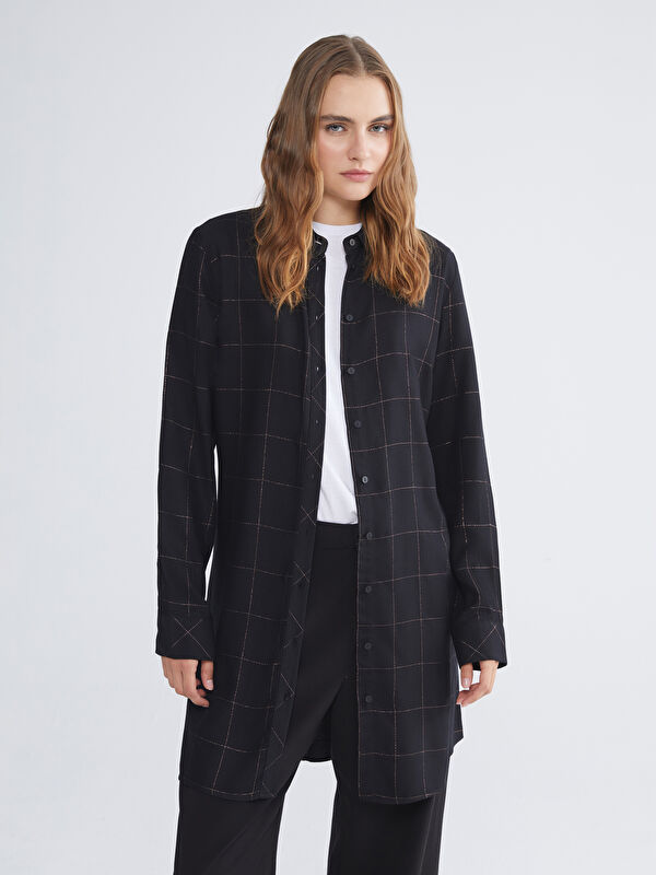 LCWAIKIKI Classic Ekose Kadın Gömlek Tunik