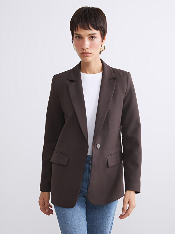 LCW Vision Krep Kadın Blazer Ceket