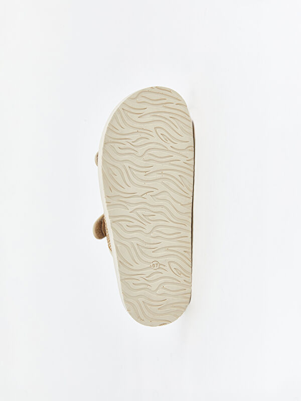 Çift Bantlı Cırt Cırtlı Kadın Terlik - Görsel 5