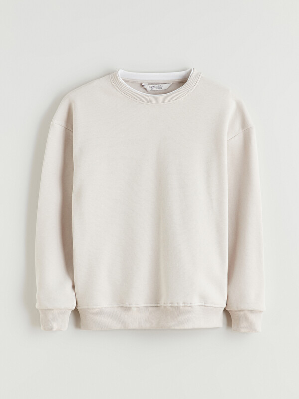 LCW Vision Bisiklet Yaka Erkek Çocuk Sweatshirt