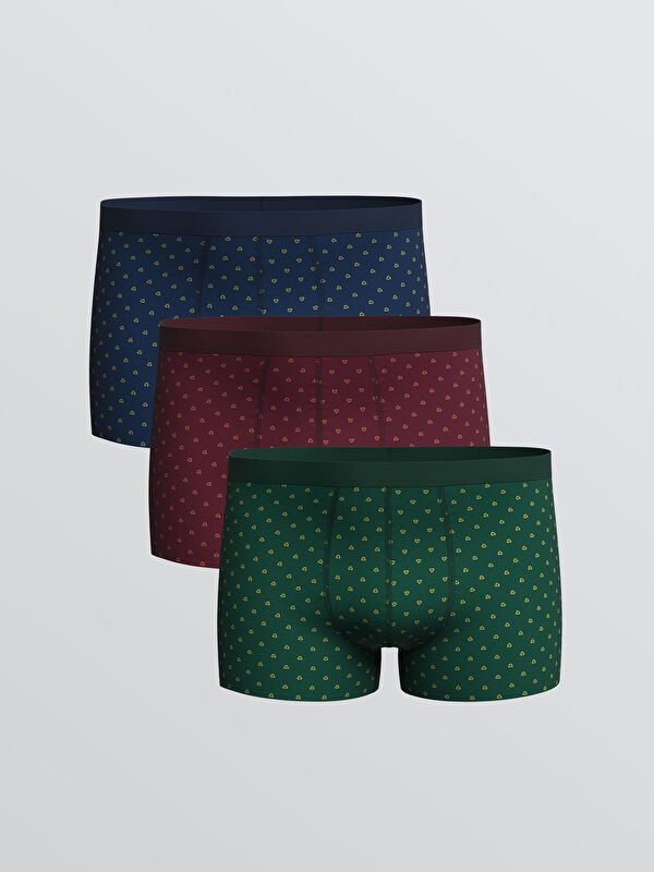 LC WAIKIKI Standart Kalıp Pamuklu Esnek Erkek Boxer 3'lü