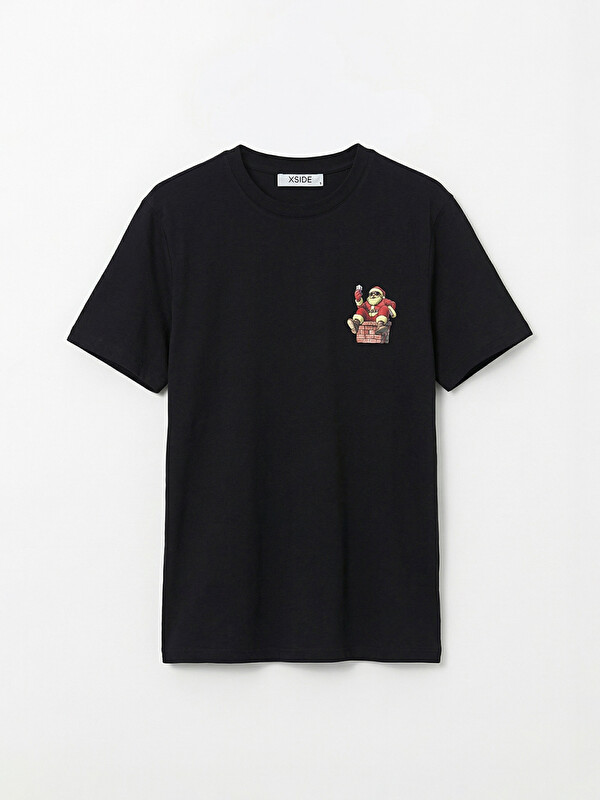 XSIDE Crew Neck Christmas Theme Men's T-Shirt