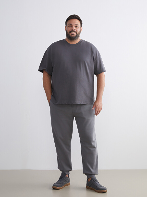XSIDE Büyük Beden Erkek Kalın Jogger Eşofman Altı