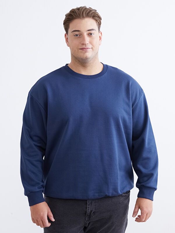 XSIDE Großes Sweatshirt mit Rundhalsausschnitt für Herren