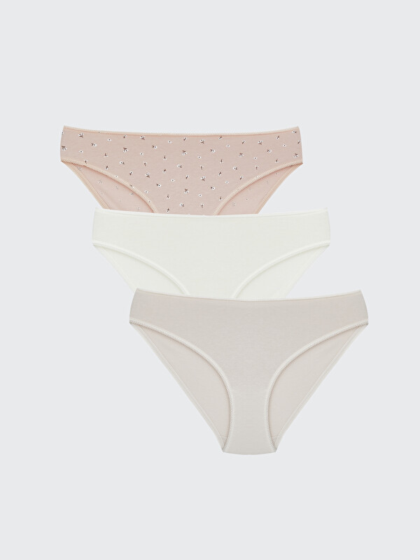 LCW DREAM Çiçekli Bikini Külot 3'lü