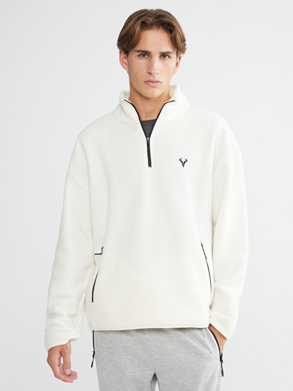 XSIDE ACTIVE Langarm-Sweatshirt mit Reißverschluss und Trichterkragen für Herren