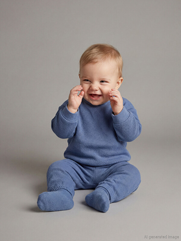 LCW baby Basic Erkek Bebek Sweatshirt ve Eşofman Altı