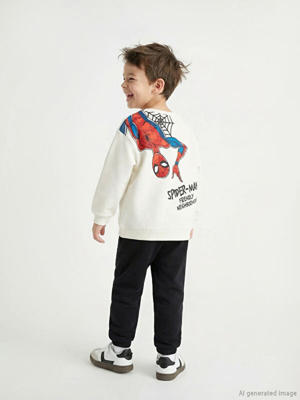 LCW Kids Spider-Man Baskılı Erkek Çocuk Eşofman Takım