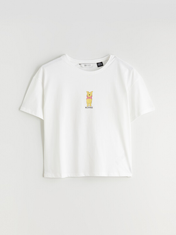 LCW Young Winnie the Pooh Baskılı Kadın Pijama Üstü