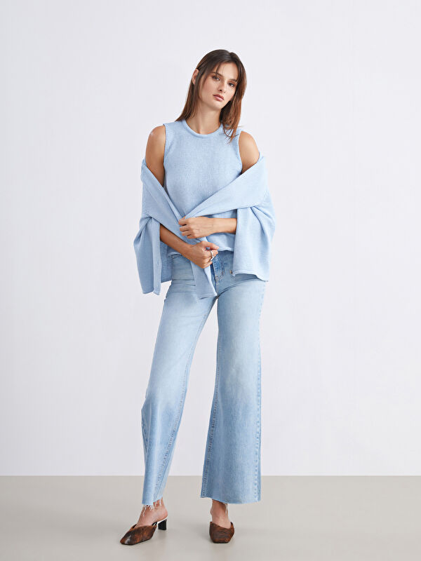 Soulife Wideleg Kadın Jean Pantolon