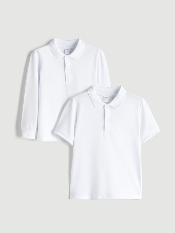 LCW Kids Polo Yaka Erkek Çocuk Tişört 2'li