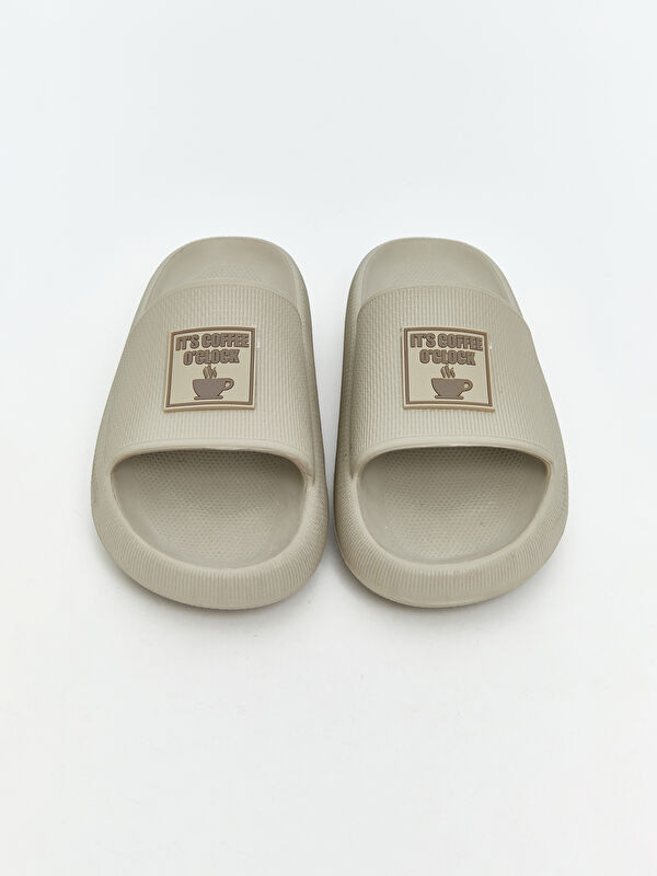 Baskılı Tek Bantlı Erkek Terlik - Görsel 3