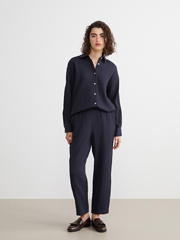 XSIDE Elastic Waist Textured Women's Pants