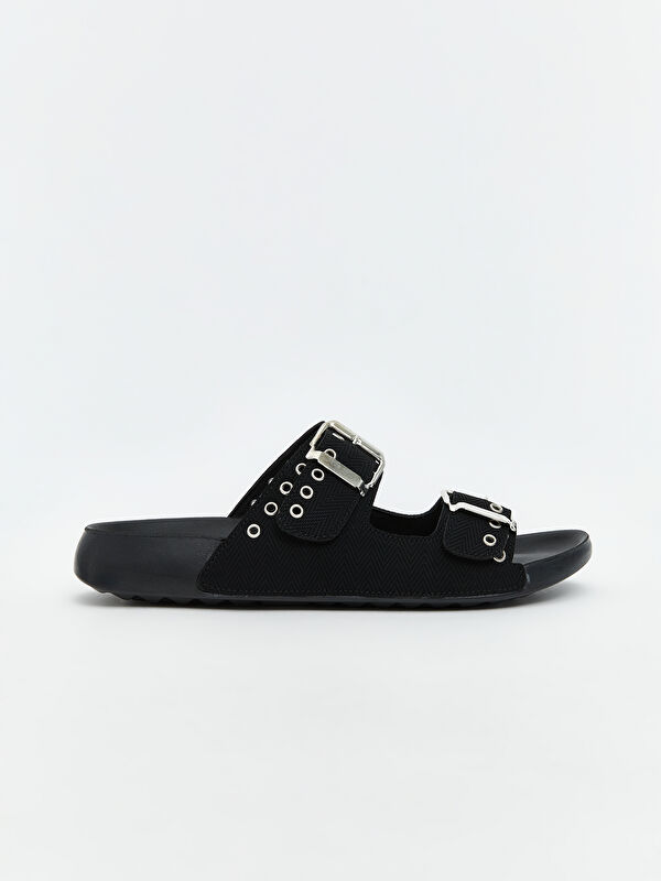 Çift Bantlı Kadın Terlik - Görsel 3