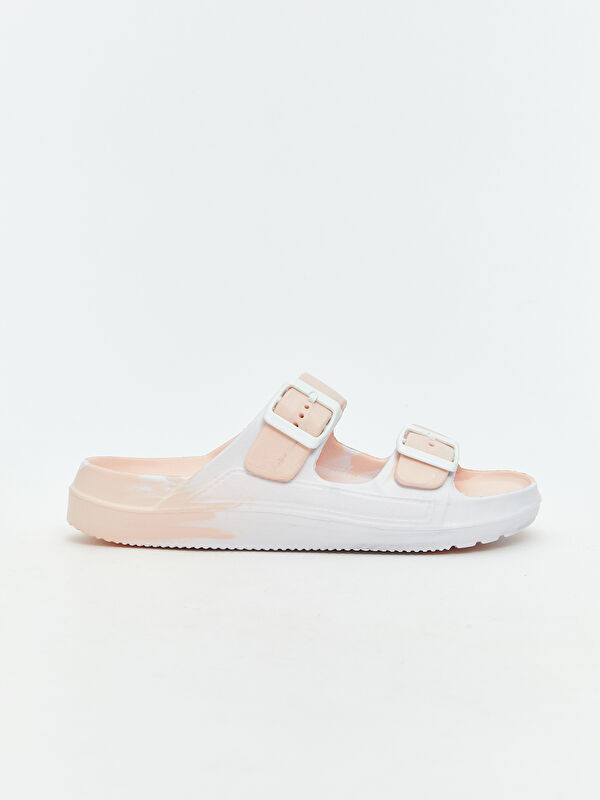 Çift Bantlı Kadın Terlik - Görsel 3