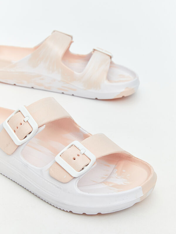 Çift Bantlı Kadın Terlik - Görsel 4