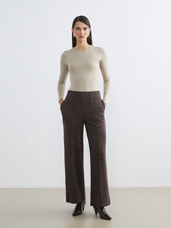 LCW EVERYDAY Beli Lastikli Geniş Paça Kadın Pantolon
