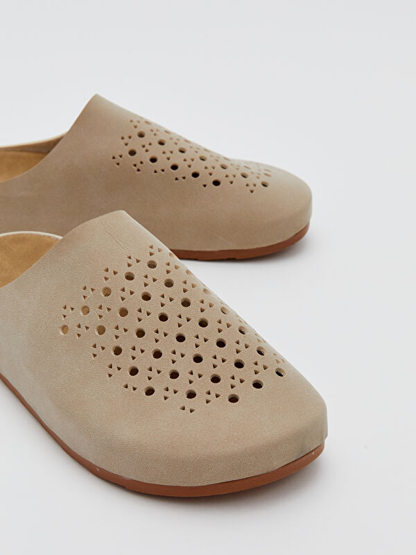 Süet Görünümlü Kadın Terlik - Görsel 4