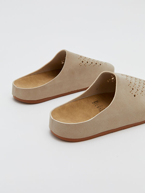 Süet Görünümlü Kadın Terlik - Görsel 6