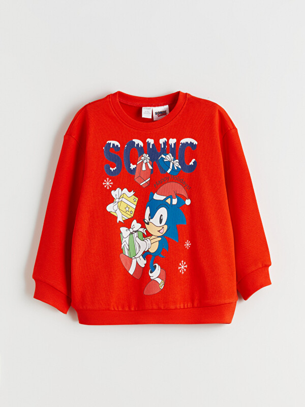 LCW Kids Sonic Printed Boys' Sweatshirt