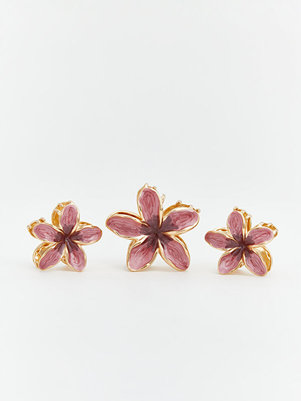 LCW JOY Floral Women's Claw Clip Set 3-packs