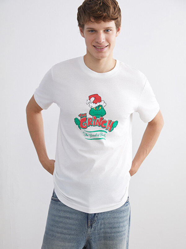 XSIDE Christmas Themed Grinch Printed Men's T-Shirt