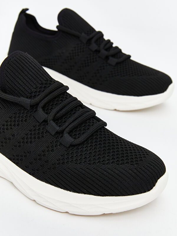 Bağcıklı File Detaylı Kadın Spor Ayakkabı - Görsel 4