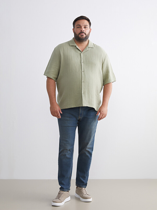LCW Jeans 730 Havuç Kalıp Büyük Beden Erkek Jean Pantolon