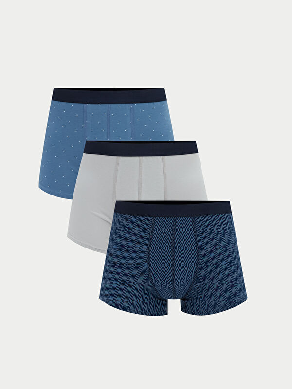 LC WAIKIKI Standart Kalıp Pamuklu Esnek Erkek Boxer 3'lü