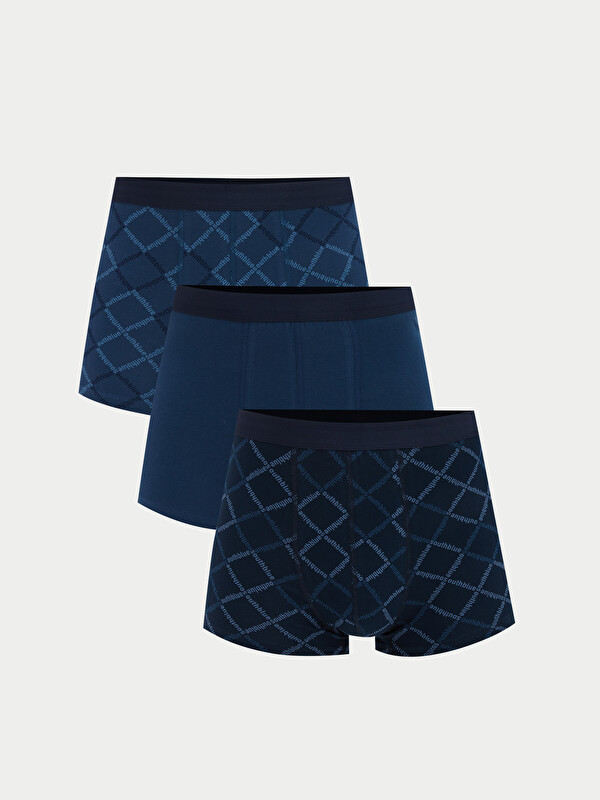 LC WAIKIKI Standart Kalıp Desenli Erkek Boxer 3'lü