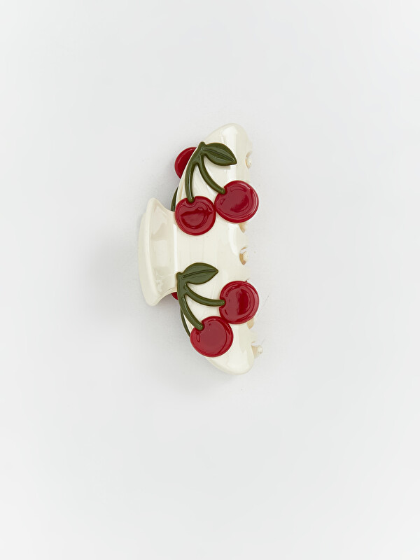 LCW JOY Cherry Printed Women's Claw Clip