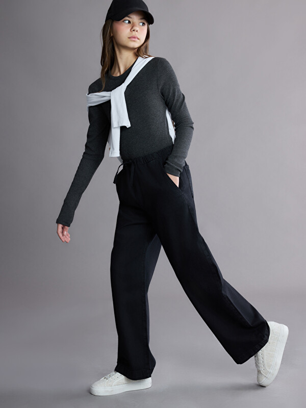 LCW Kids Wideleg Kız Çocuk Jean Pantolon