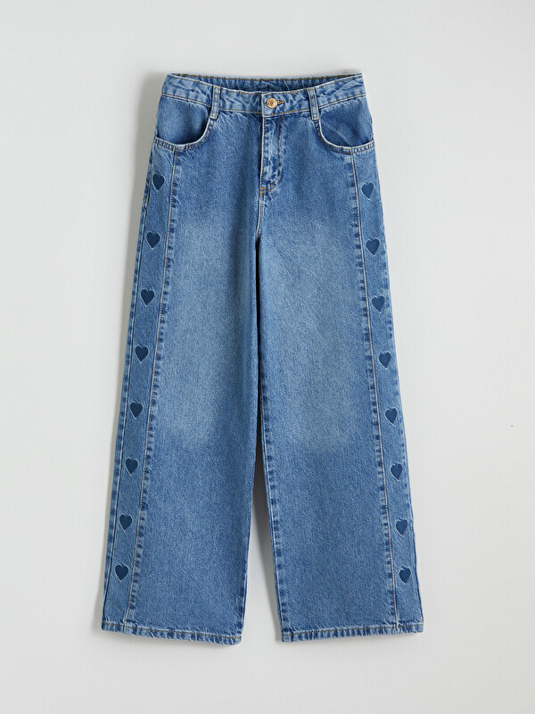 LCW Kids Wideleg Kız Çocuk Jean Pantolon