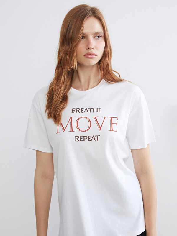 KOOR SPORT Bisiklet Yaka Oversize Kadın Spor Tişört
