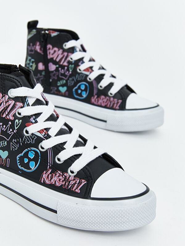 Bağcıklı Bilek Boy Kız Çocuk Spor Ayakkabı - Görsel 4