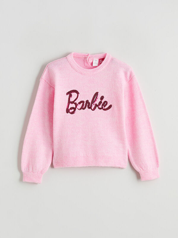 LCW Kids Barbie Imprimé Pull-over pour Filles