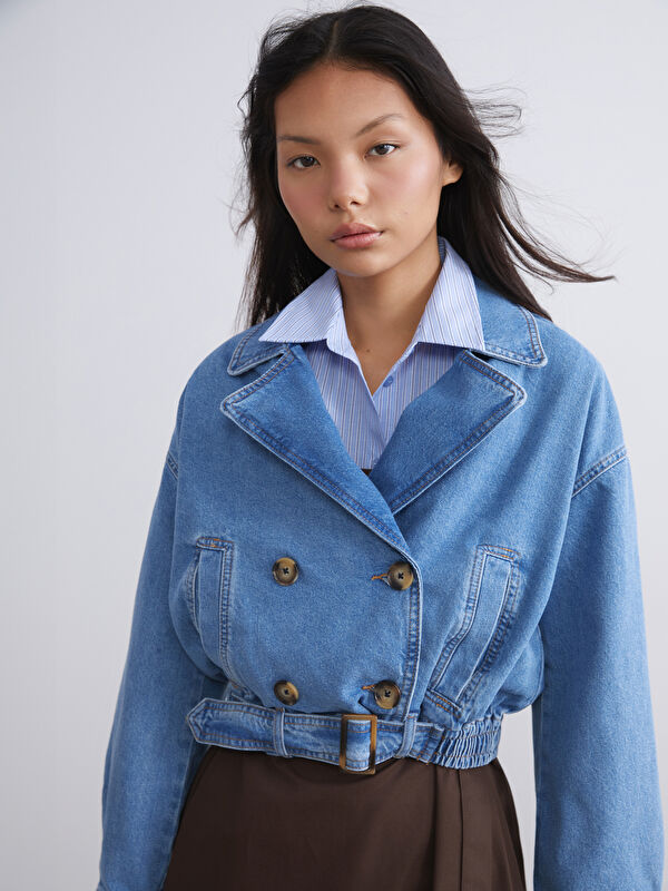 LCW Modest Oversize Women's Denim Jacket